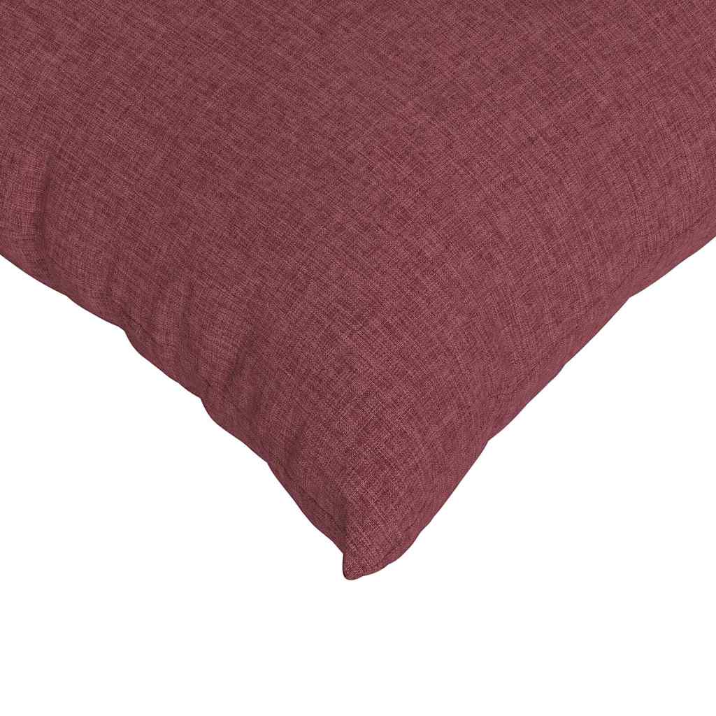 Sofakissen 2 Pcs 50 X 30 Cm Stoff Weinrot
