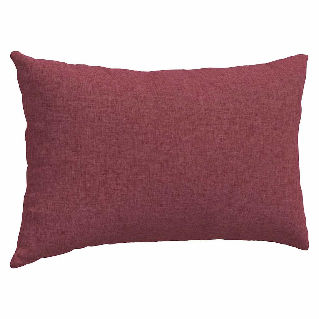 Sofakissen 2 Pcs 50 X 30 Cm Stoff Weinrot