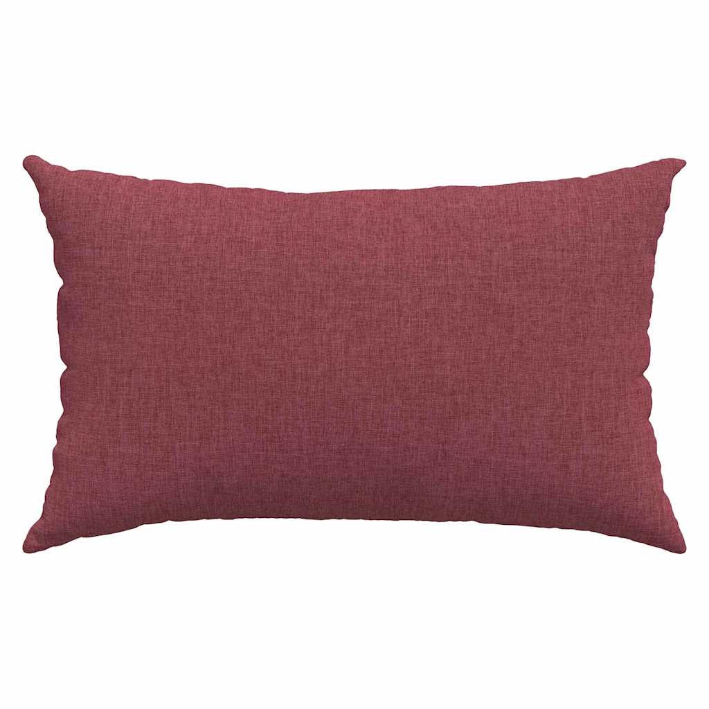 Sofakissen 2 Pcs 50 X 30 Cm Stoff Weinrot