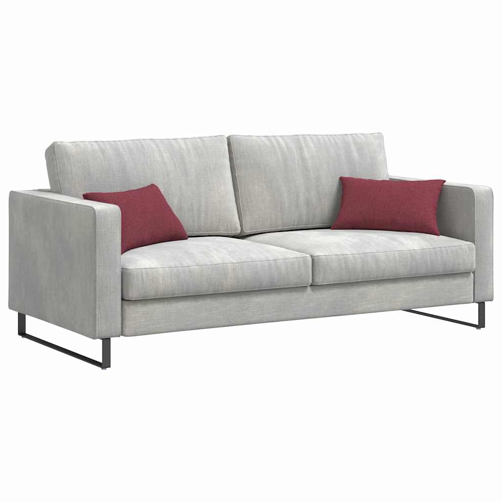 Sofakissen 2 Pcs 50 X 30 Cm Stoff Weinrot