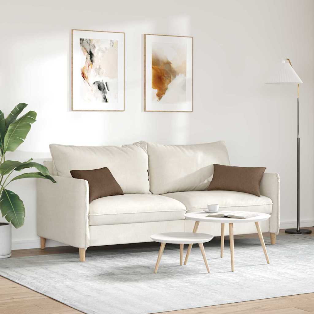 Sofakissen 2 Pcs 50 X 30 Cm Stoff Braun