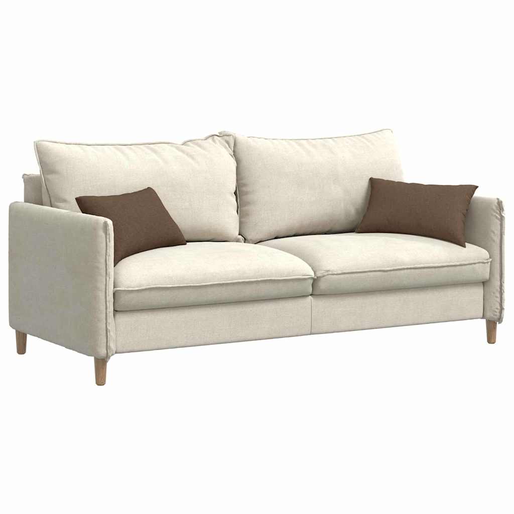 Sofakissen 2 Pcs 50 X 30 Cm Stoff Braun
