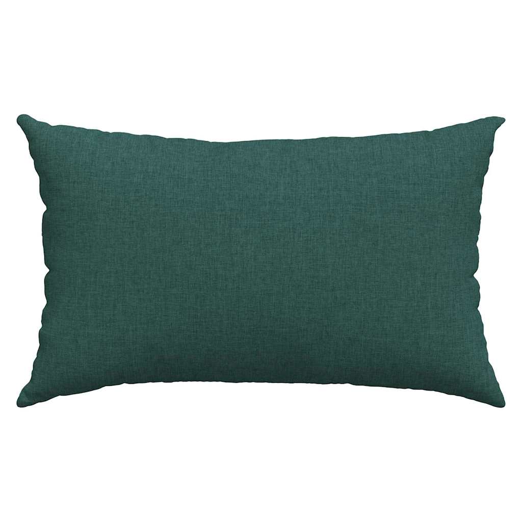 Sofakissen 2 Pcs 50 X 30 Cm Stoff Dunkelgrün