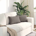 Sofakissen 2 Pcs 50 X 30 Cm Stoff Taupe