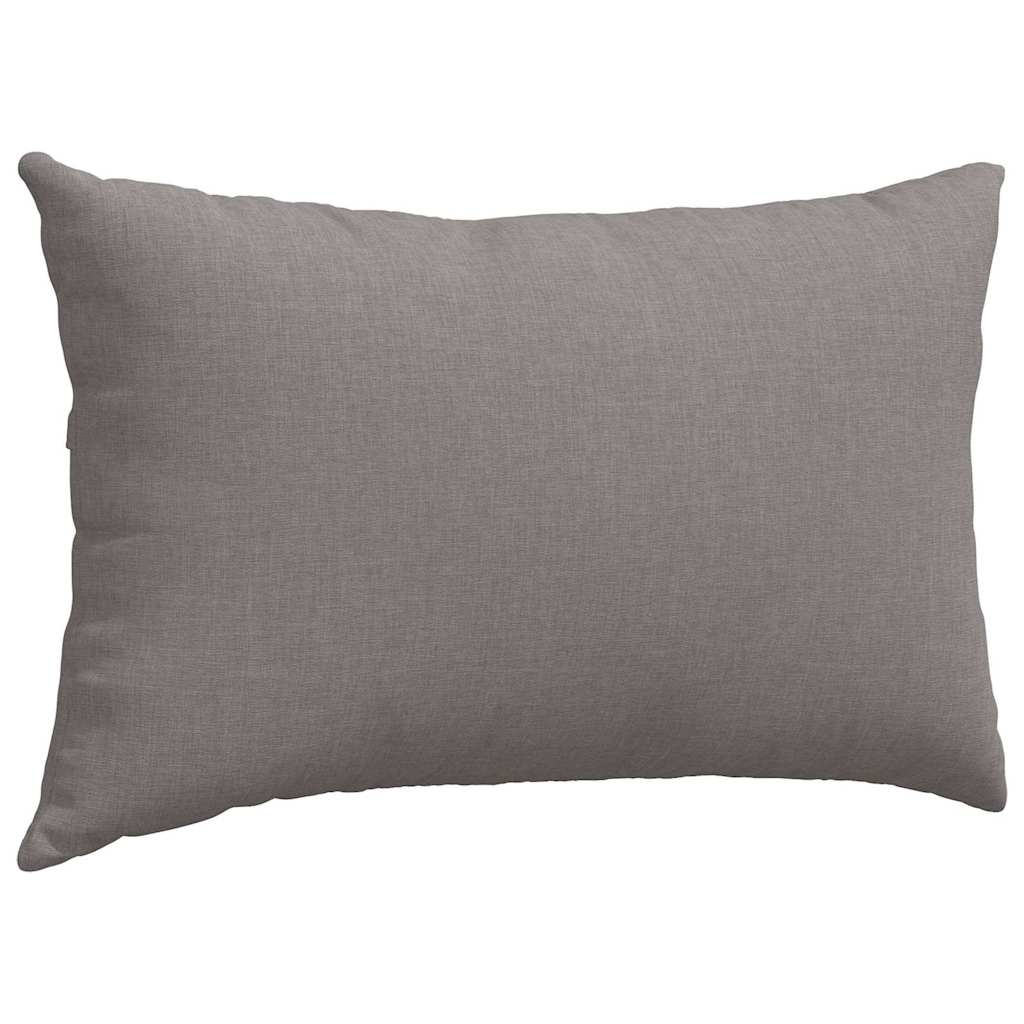 Sofakissen 2 Pcs 50 X 30 Cm Stoff Taupe