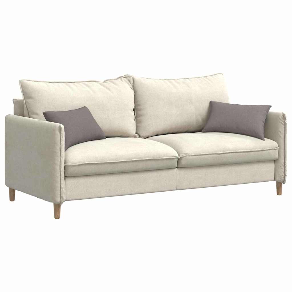 Sofakissen 2 Pcs 50 X 30 Cm Stoff Taupe