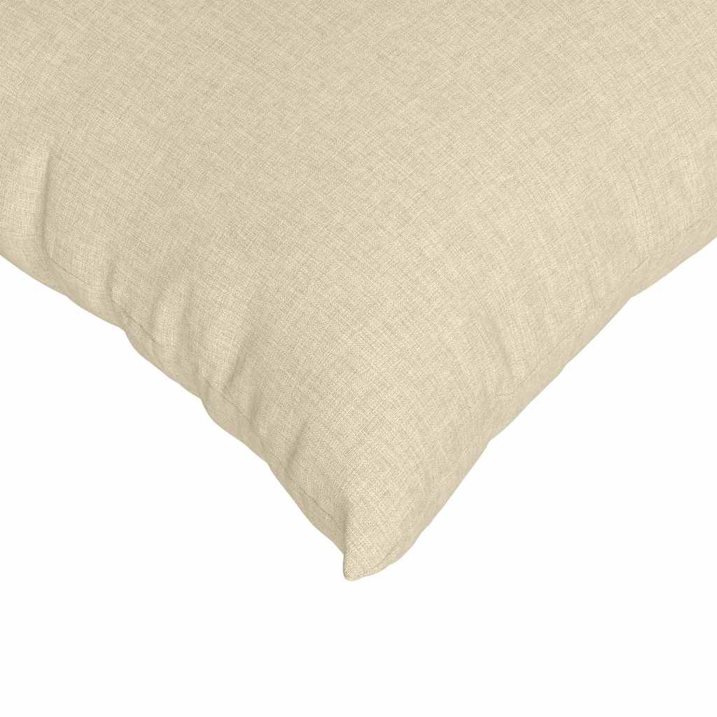 Sofakissen 2 Pcs 50 X 30 Cm Stoff Creme
