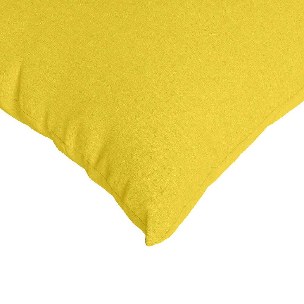 Sofakissen 2 Pcs Helles Gelb 50 X 30 Cm Stoff Hellgelb