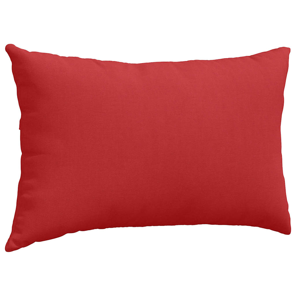 Sofakissen 2 Pcs 50 X 30 Cm Stoff Rot