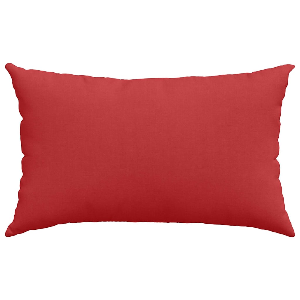 Sofakissen 2 Pcs 50 X 30 Cm Stoff Rot
