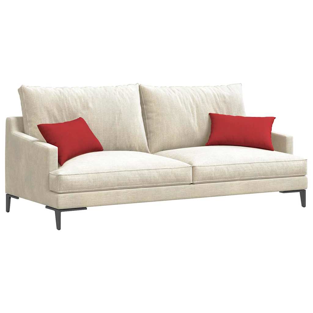 Sofakissen 2 Pcs 50 X 30 Cm Stoff Rot