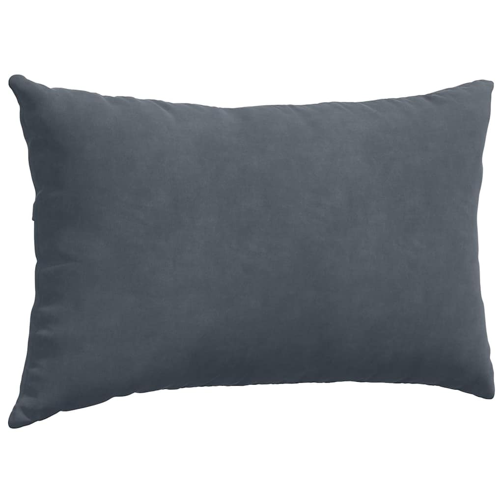 Sofakissen 2 Pcs 50 X 30 Cm Cordstoff Dunkelgrau