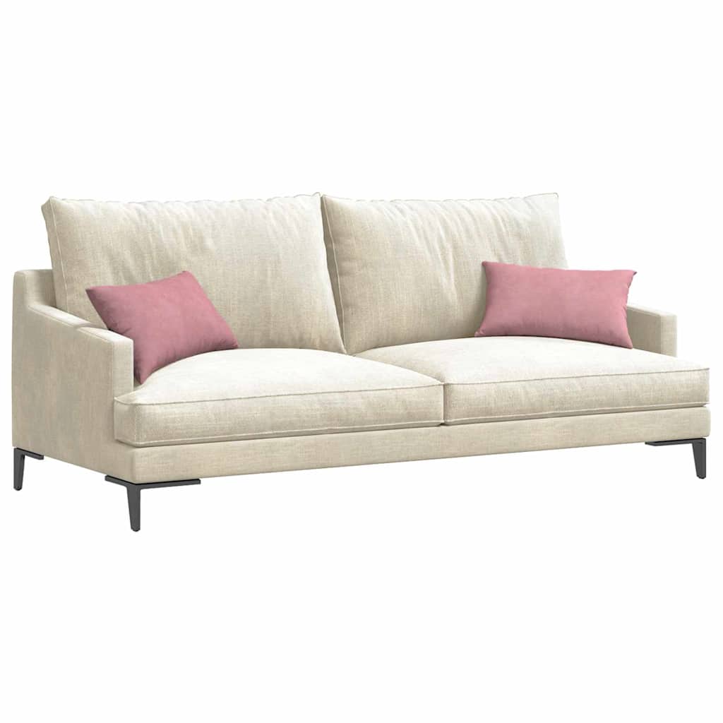 Sofakissen 2 Pcs 50 X 30 Cm Cordstoff Rosa