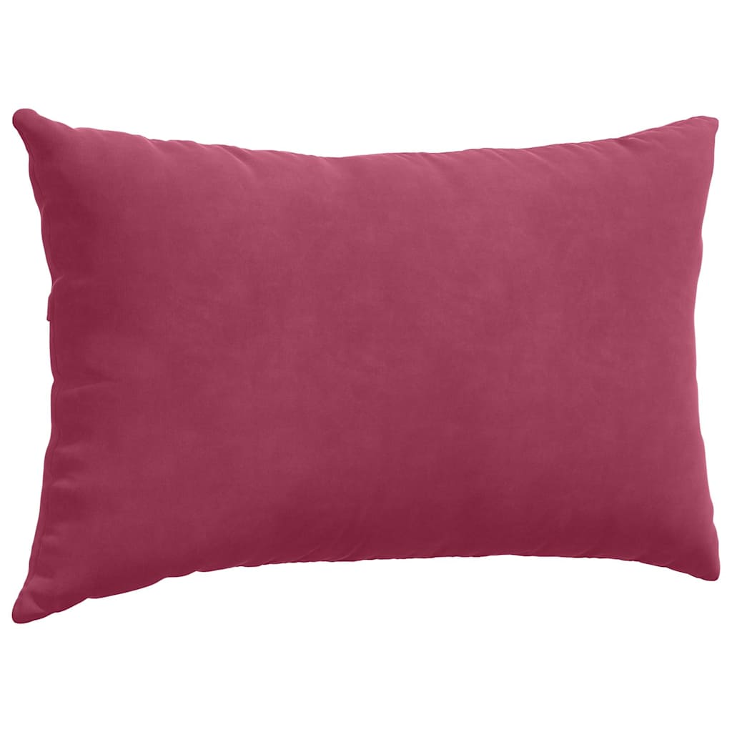 Sofakissen 2 Pcs 50 X 30 Cm Cordstoff Weinrot