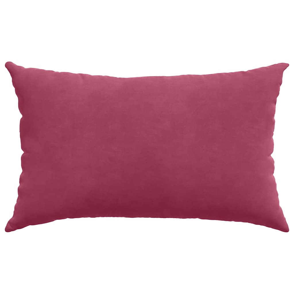Sofakissen 2 Pcs 50 X 30 Cm Cordstoff Weinrot