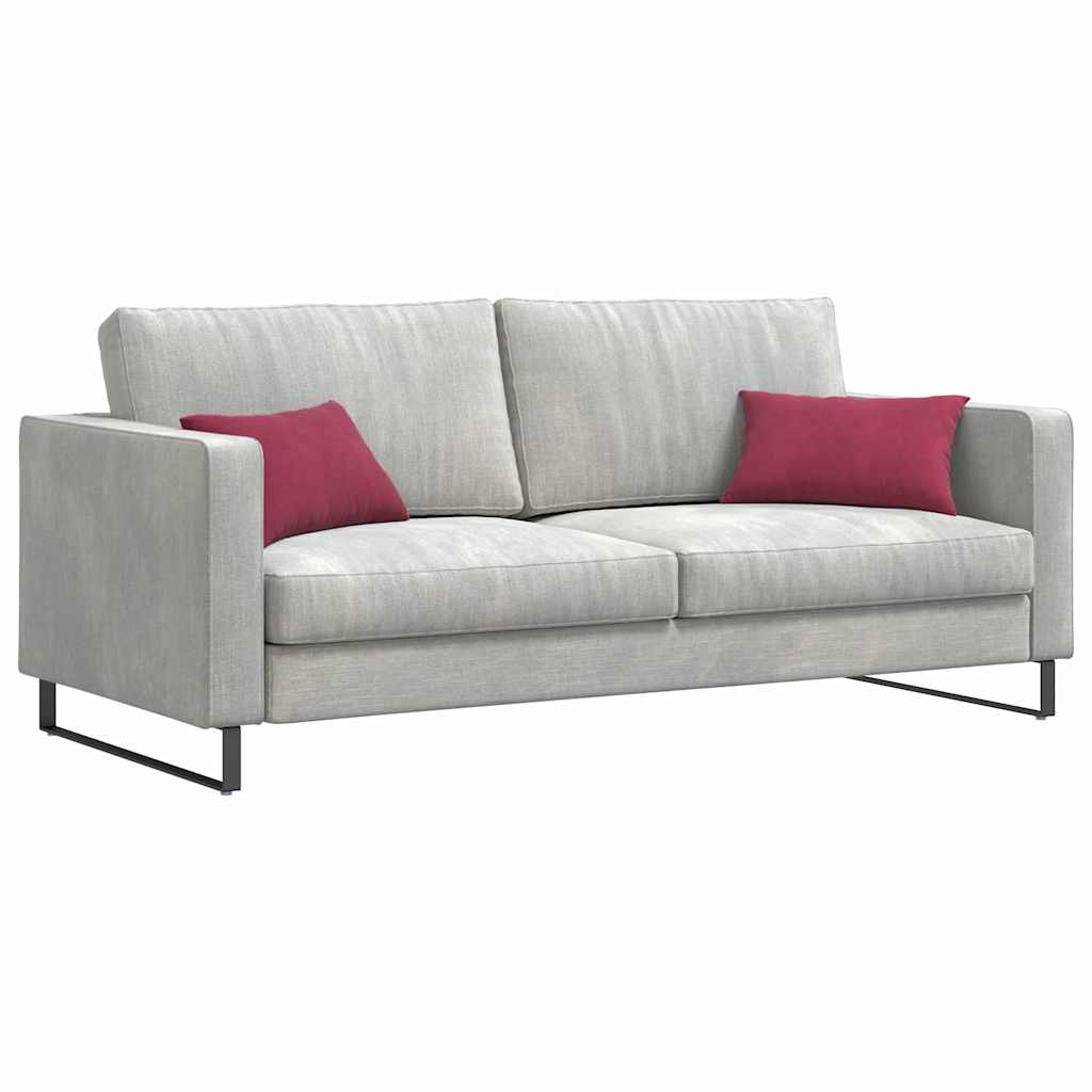 Sofakissen 2 Pcs 50 X 30 Cm Cordstoff Weinrot