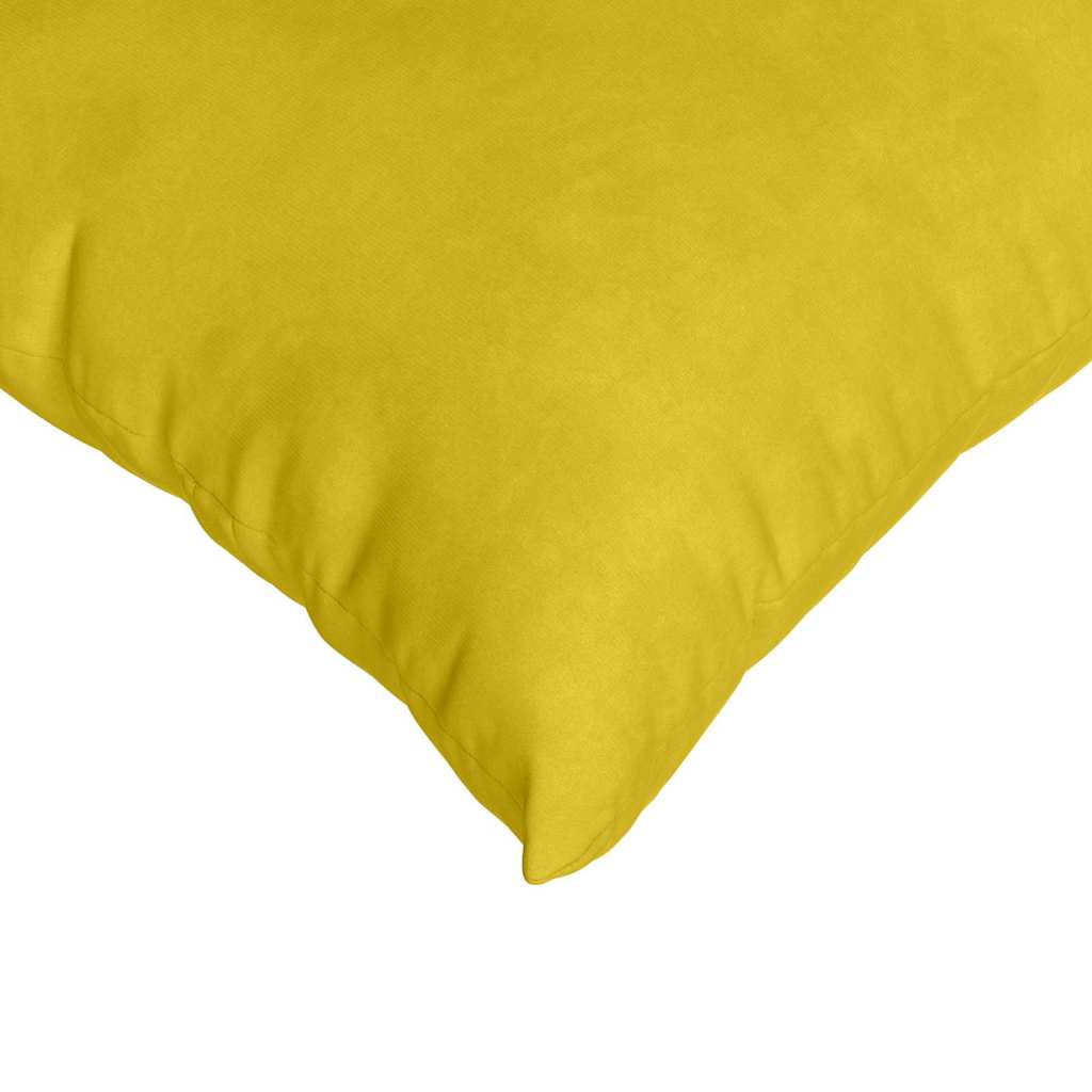 Sofakissen 2 Pcs 50 X 30 Cm Cordstoff Gelb