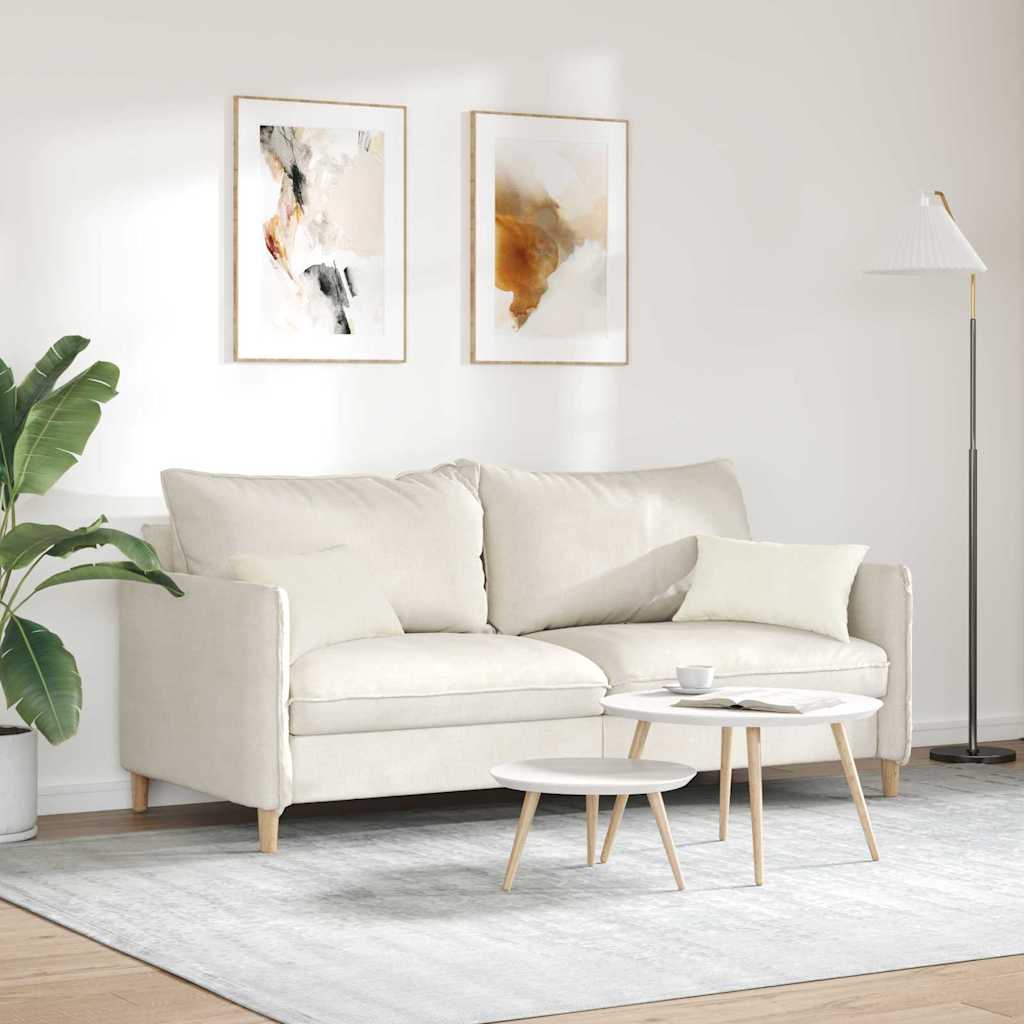 Sofakissen 2 Pcs 50 X 30 Cm Cordstoff Creme