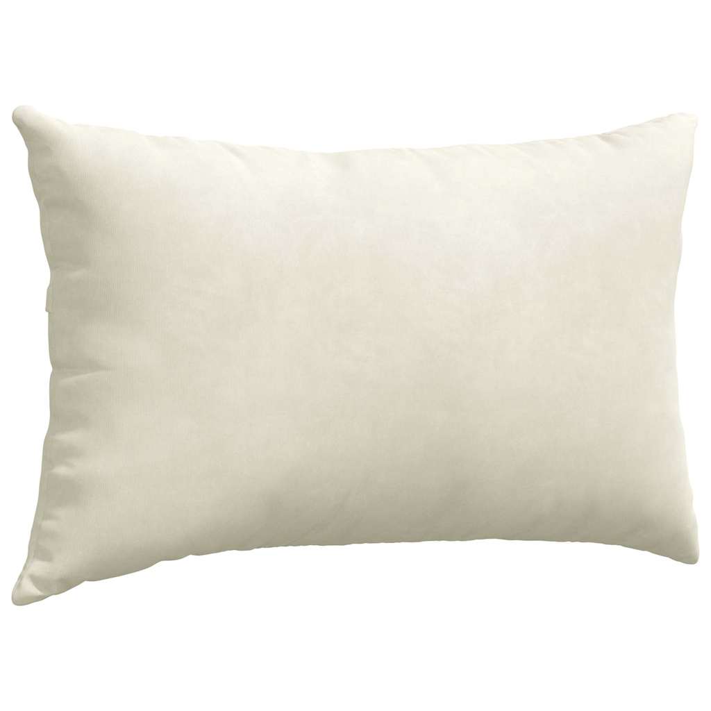 Sofakissen 2 Pcs 50 X 30 Cm Cordstoff Creme