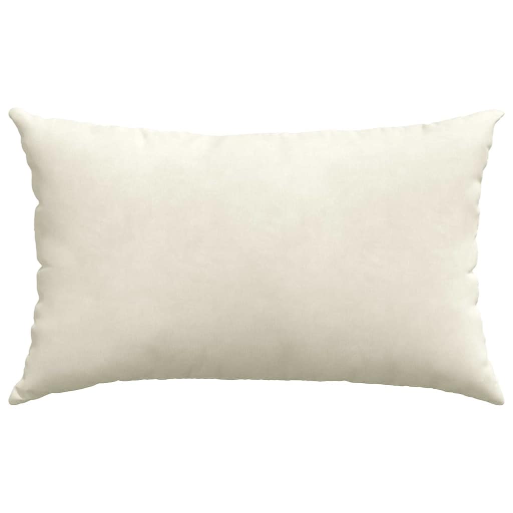 Sofakissen 2 Pcs 50 X 30 Cm Cordstoff Creme