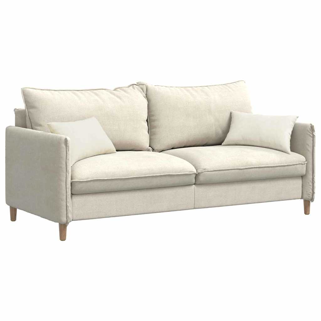 Sofakissen 2 Pcs 50 X 30 Cm Cordstoff Creme