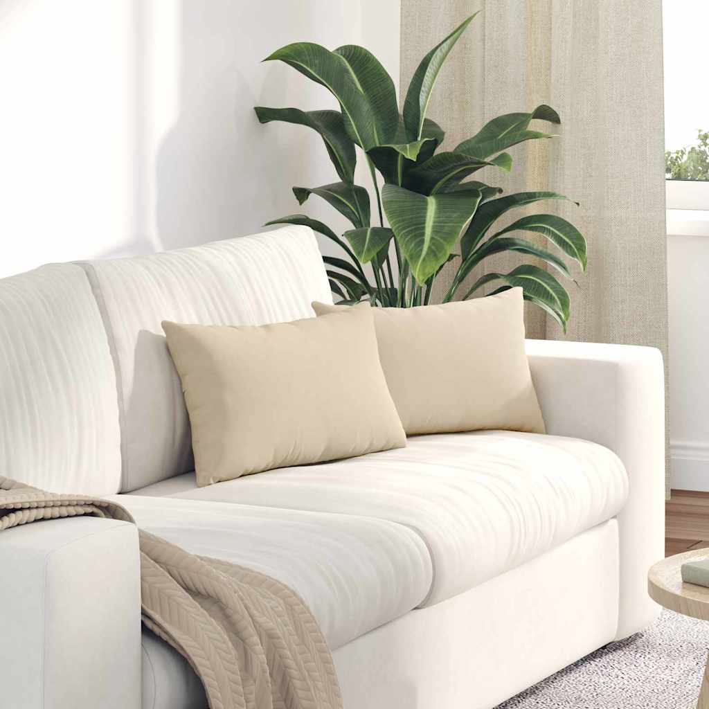 Sofakissen 2 Pcs 50 X 30 Cm Stoff