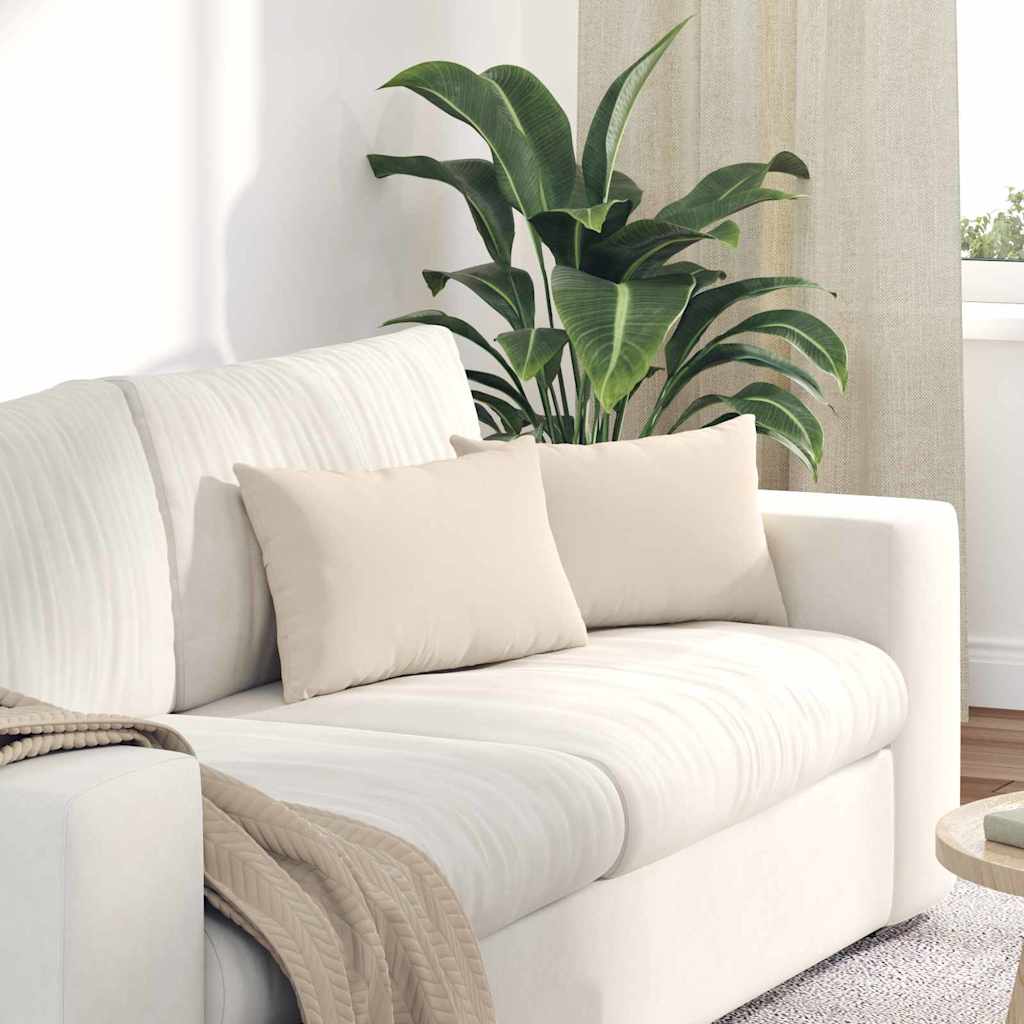 Sofakissen 2 Pcs 50 X 30 Cm Stoff