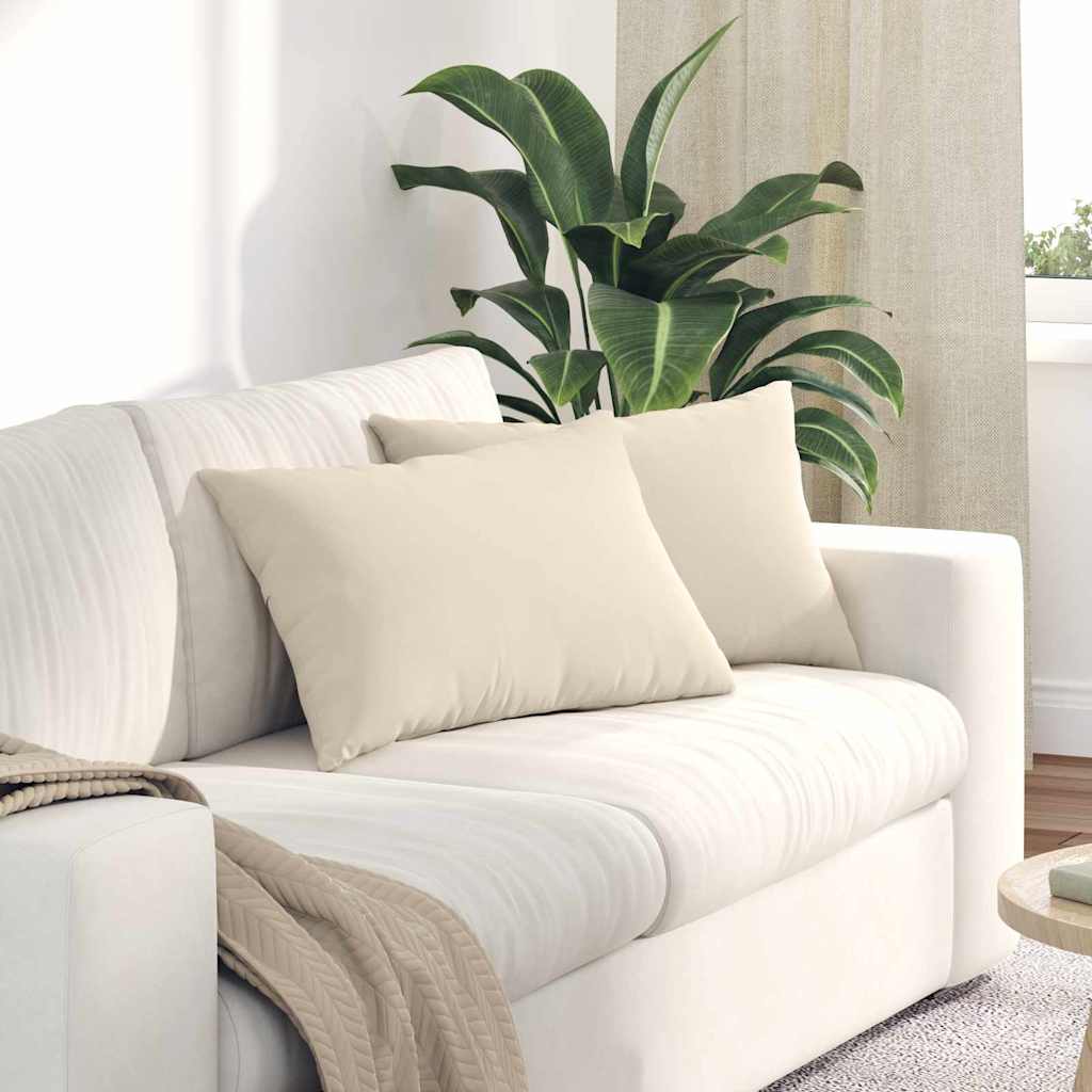 Sofakissen 2 Pcs 50 X 30 Cm Stoff