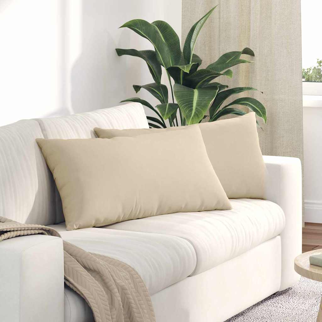 Sofakissen 2 Pcs 50 X 30 Cm Stoff