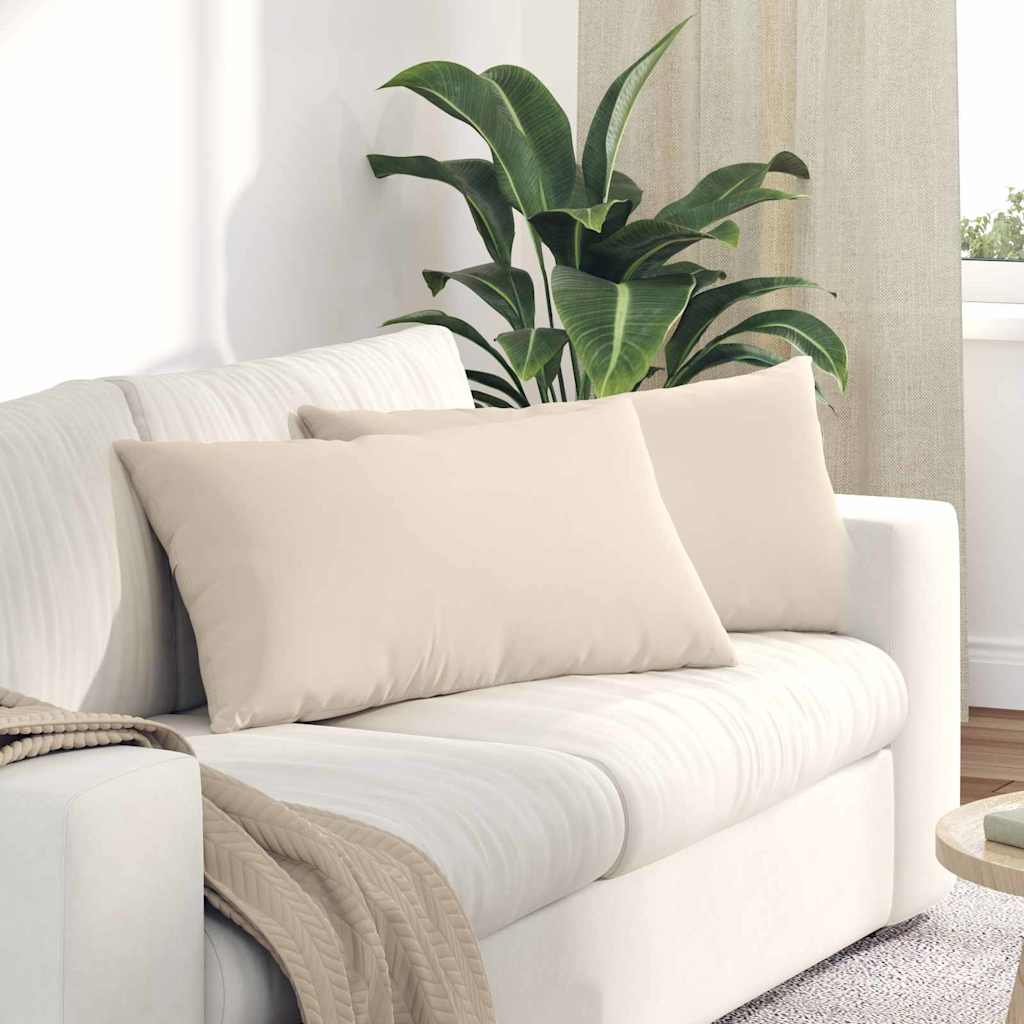 Sofakissen 2 Pcs 50 X 30 Cm Stoff