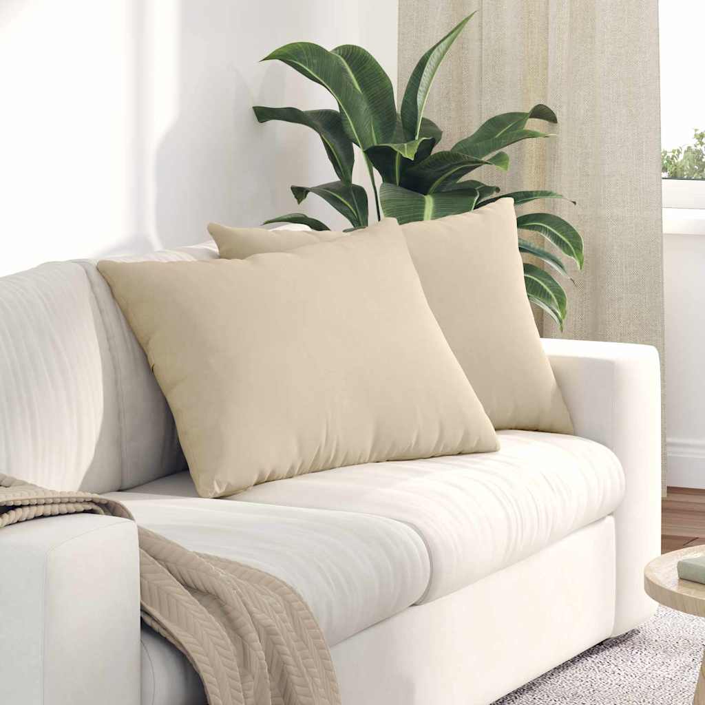 Sofakissen 2 Pcs 50 X 30 Cm Stoff