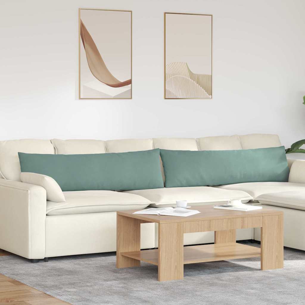 Sofakissen 2 Pcs 50 X 30 Cm Cordstoff Meergrün