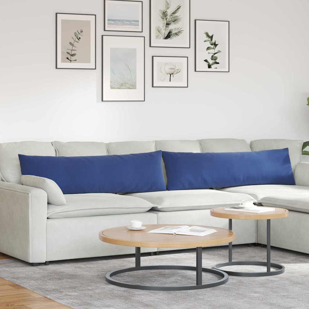 Sofakissen 2 Pcs 50 X 30 Cm Cordstoff Polizeiblau