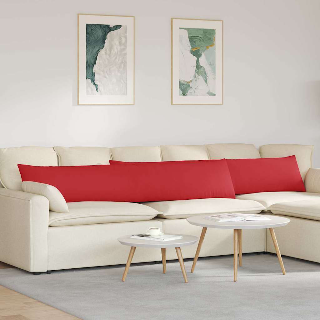 Sofakissen 2 Pcs 50 X 30 Cm Stoff Rot