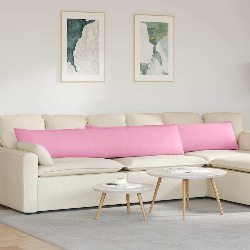 Sofakissen 2 Pcs 50 X 30 Cm Stoff Rosa