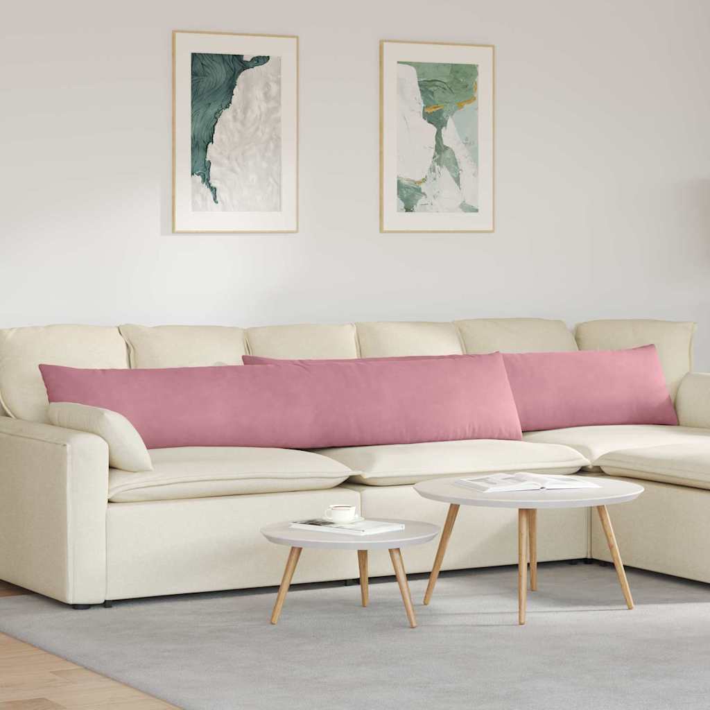 Sofakissen 2 Pcs 50 X 30 Cm Cordstoff Rosa