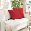 Sofakissen 2 Pcs 50 X 30 Cm Stoff Rot