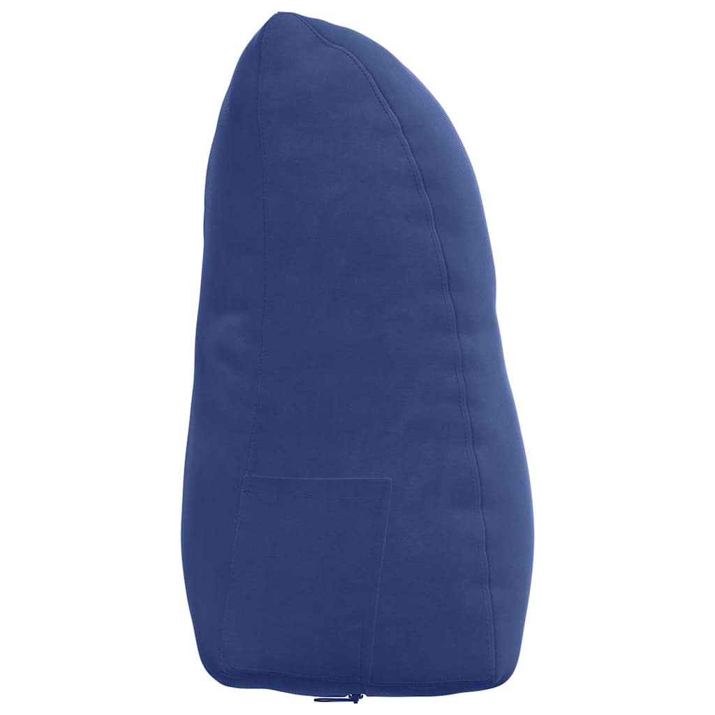 Rücken Kissen Samt Polizeiblau