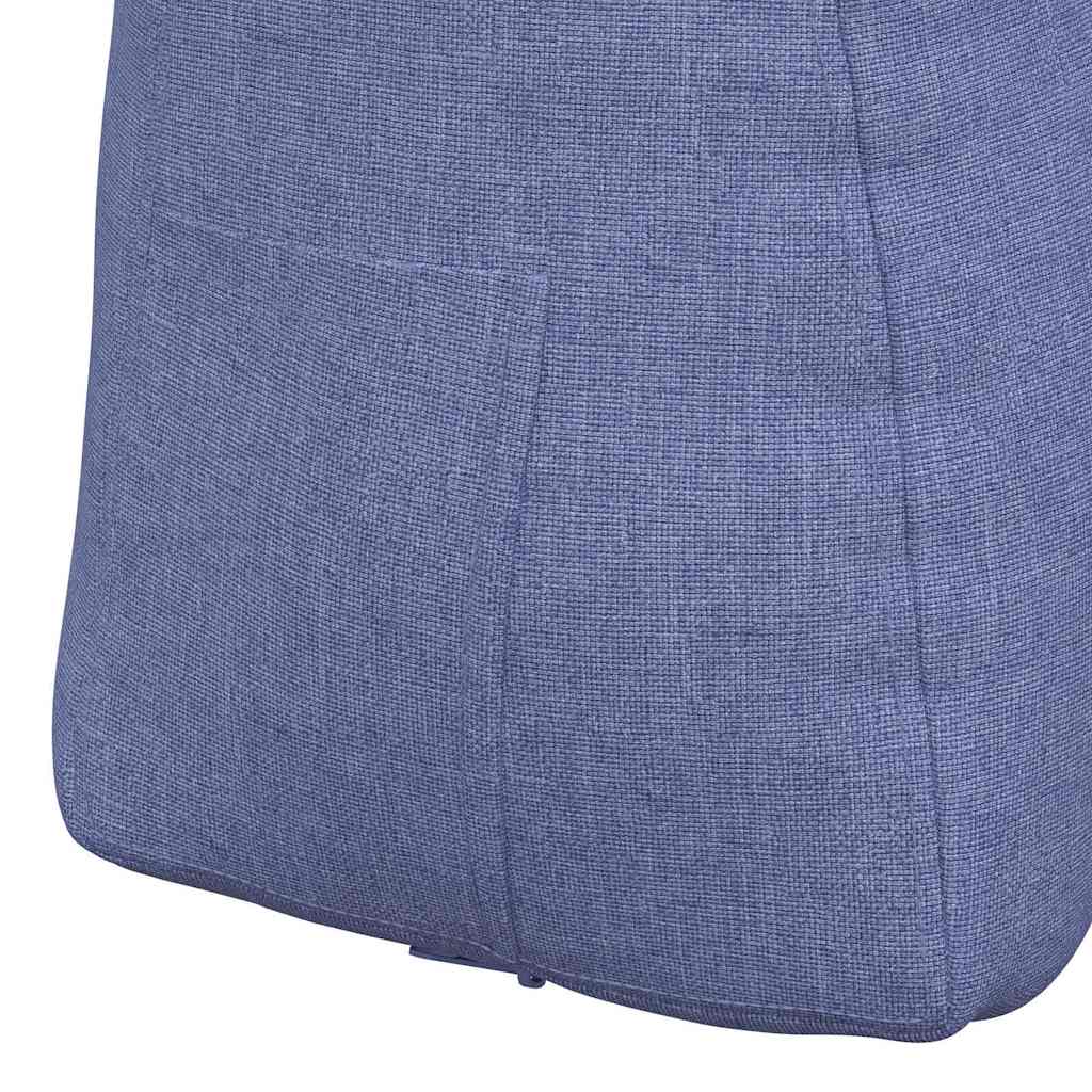Rücken Kissen Stoff Jeans Blau