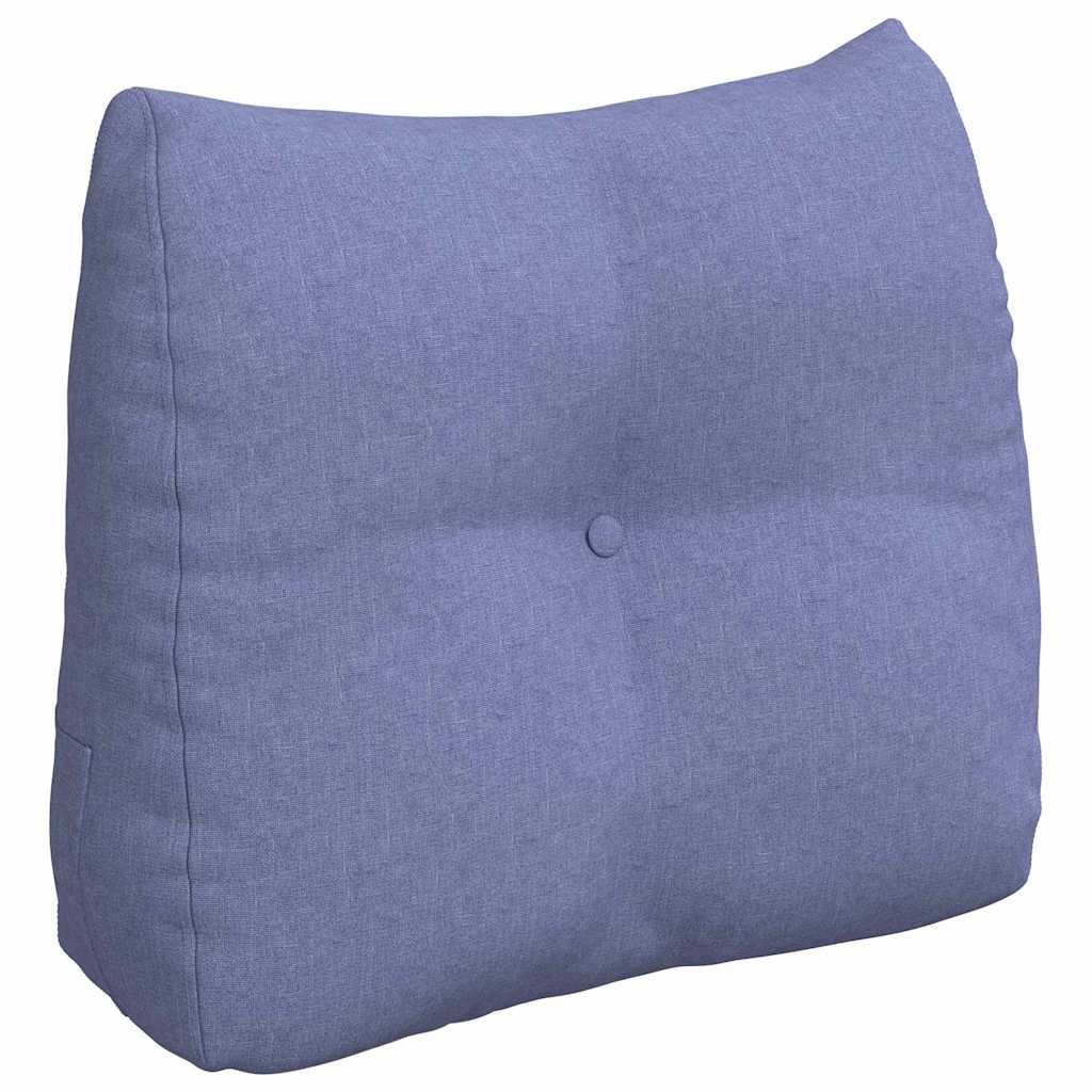 Rücken Kissen Stoff Jeans Blau