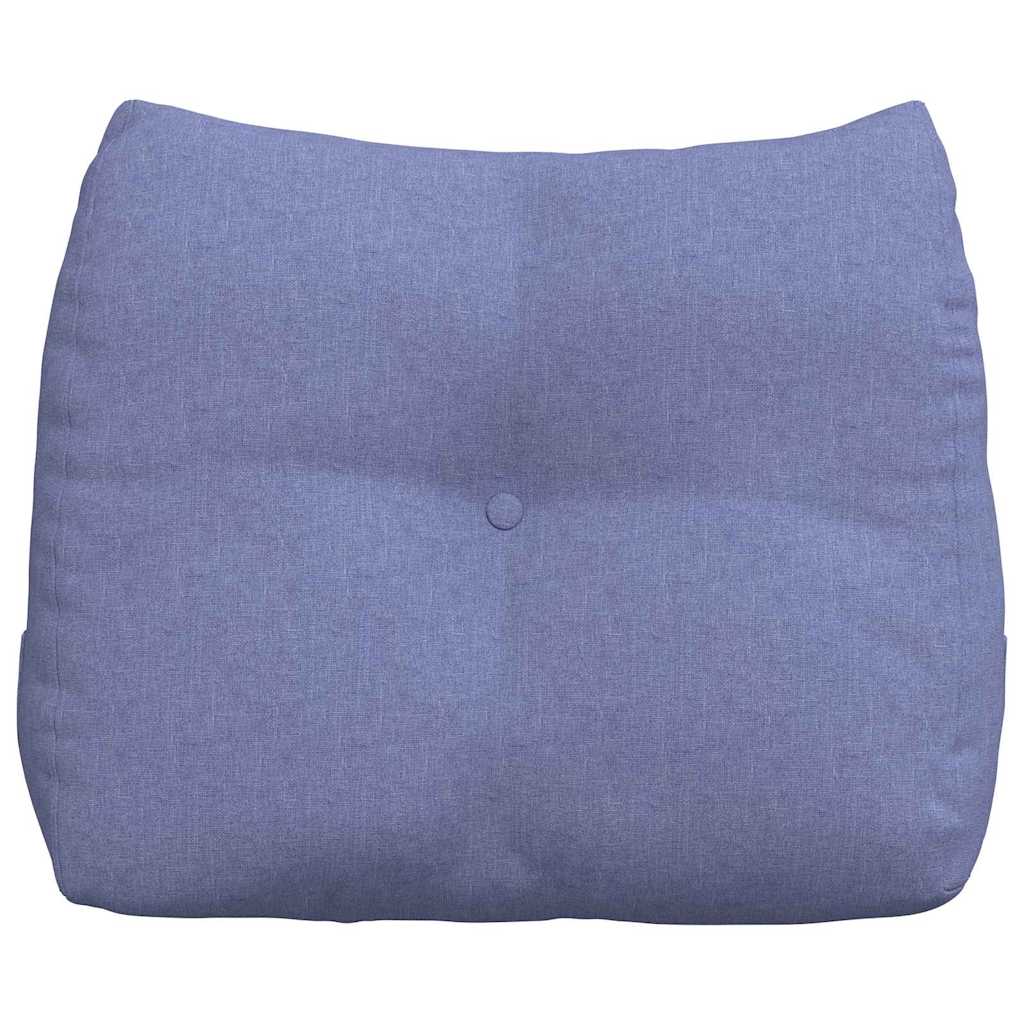 Rücken Kissen Stoff Jeans Blau
