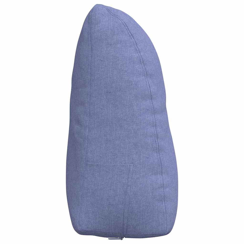 Rücken Kissen Stoff Jeans Blau