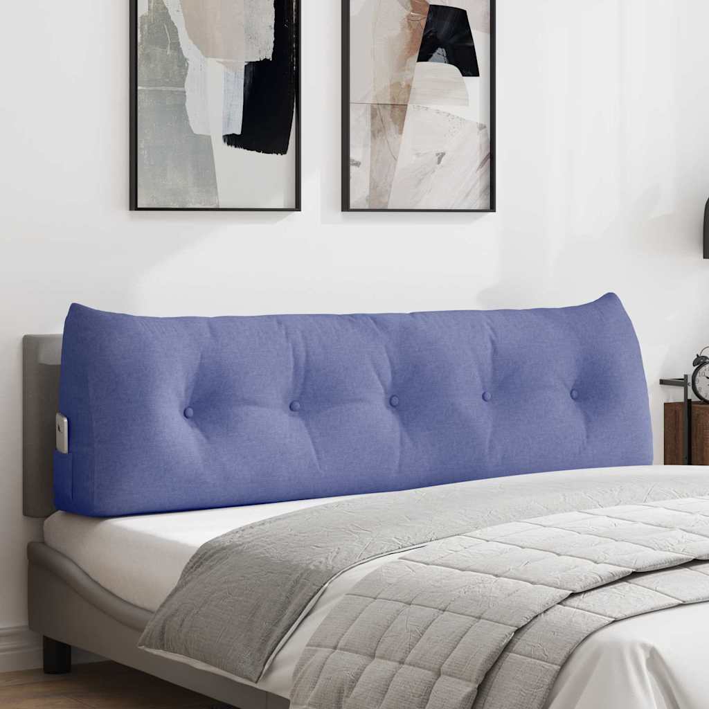 Rücken Kissen Stoff Jeans Blau