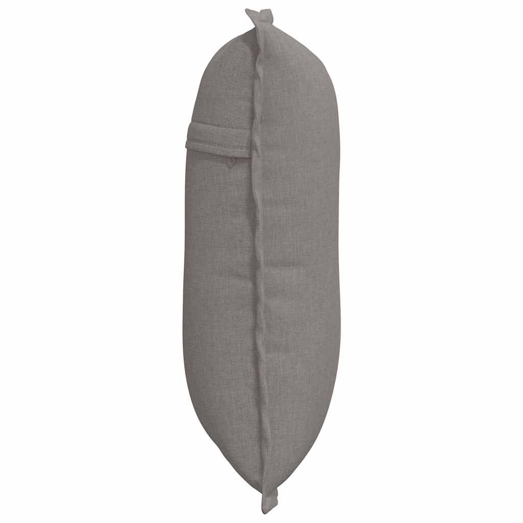 Rücken Kissen Stoff Taupe