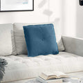 Rücken Kissen Cordstoff Blau