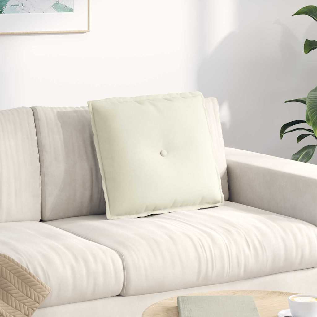 Rücken Kissen Cordstoff Creme