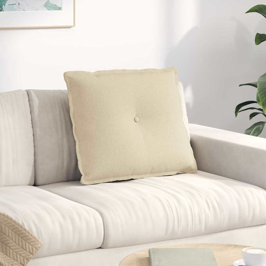 Rücken Kissen Stoff Creme