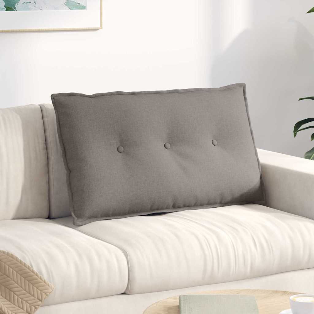 Rücken Kissen Stoff Taupe