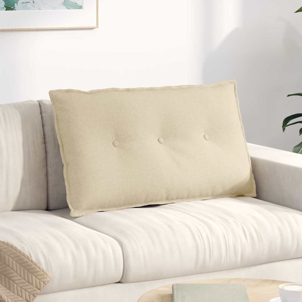 Rücken Kissen Stoff Creme