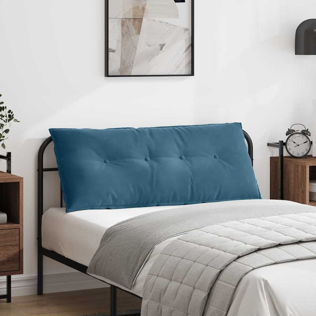 Rücken Kissen Cordstoff Blau